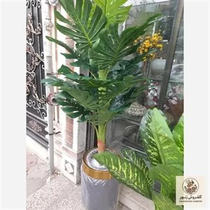 درختچه مصنوعی برگ انجیری با گلدان مشکی 180سانت | کد: ZNB-WLN