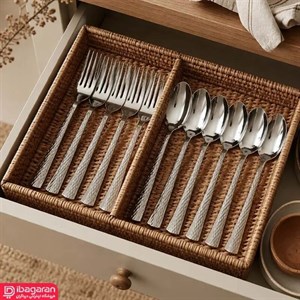 سرویس 12 پارچه قاشق و چنگال استیل ریور مدل 8343