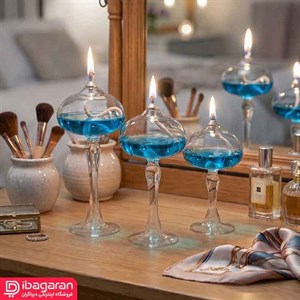 ست 3 عددی جاشمعی ماشروم ساده مدل 300055