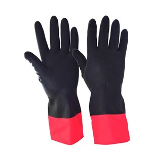 دستکش لاستیکی مخصوص سیمان‌کاری و بنایی ضد آب برند تکنسین technician-waterproof-concrete-gloves