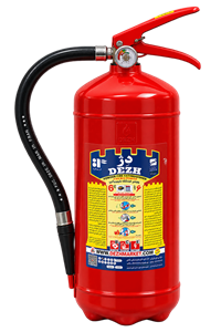 کپسول آتش‌نشانی پودر و گاز دژ ۶ کیلوگرمی dezh-6kg-powder-gas-fire-extinguisher