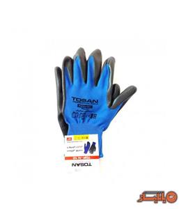 دستکش 10 اینچ شیاری فلامنت با پوشش نیتریل توسن مدلTDP-NK10 