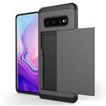 Yersan Galaxy S8 Case, Slide Cover Galaxy S8 Wallet Case ID Credit Card Slot Hidden Pocket Dual Layer Protective Cover Heavy Duty Protection Shockproof Anti-Scratch Cover Case for Galaxy S8 Black