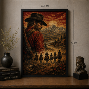 تابلو فرش بازی Red Dead Redemption 2کد 5002
