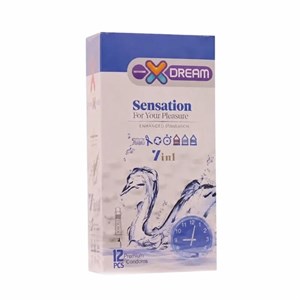 کاندوم ایکس دریم مدل Sensation بسته 12 عددی