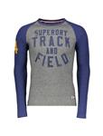 Men Cotton Long Sleeve T-shirt Trackster Baseball - Superdry
