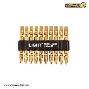ست سر پیچ گوشتی ( سر بیت ) لایت 10 عددی مدل SP-8065