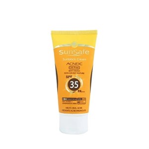 کرم ضد آفتاب SPF35 فاقد چربی بژ متوسط سان سیف 50میل
