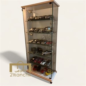 ویترین شیشه ای فروشگاهی  نور طبقاتی