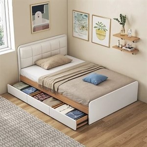 تخت خواب یکنفره مدل مینیمال سایز 200x90 سانتی متر مبلمان آپادانا مدل 602090