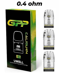 کارتریج کالیبرن جی پی پی (UWELL Caliburn GPP) با مقاومت 0.4 اهم