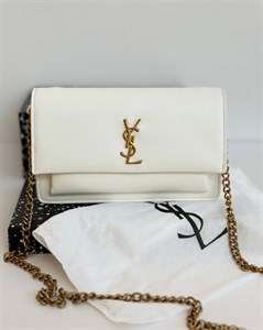 کیف ایو سن لورن سفید YSL