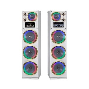 اسپیکر خانگی سفید رقص نور دار دنای مدل DA3010LW6RS-W