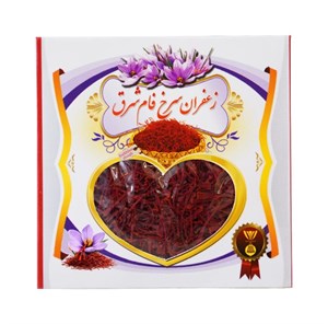 زعفران نگین پرسی سرخ فام شرق | بسته‌بندی قلبی | ۱ گرم
