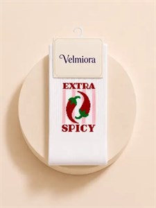 جوراب زنانه / مردانه ساق‌دار طرح فلفل‌ Extra Spicy 
