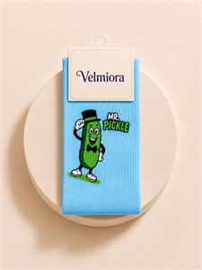 جوراب زنانه / مردانه ساق‌دار طرح خیار Mr. Pickle