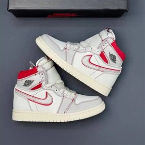کفش نایک ایر جردن وان ساق‌دار رترو فانتوم جیم رد Nike Air Jordan 1 High Retro Phantom Gym Red