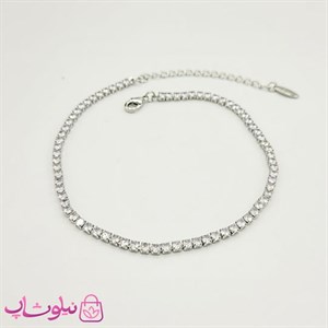 پابند زنانه ysx مدل تنیسی نقره ای کد 3291