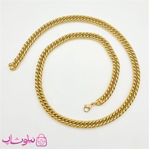 گردنبند مردانه کارتیر استیل طلایی کد 499
