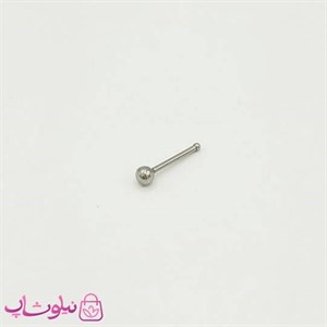 پیرسینگ بینی خطی ساده نقره ای رنگ 193