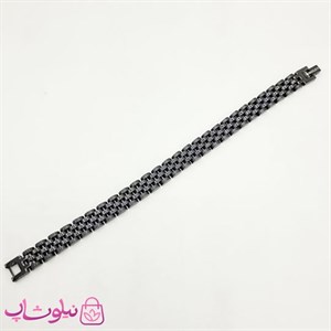 دستبند مردانه رولکس مشکی استیل کد 750