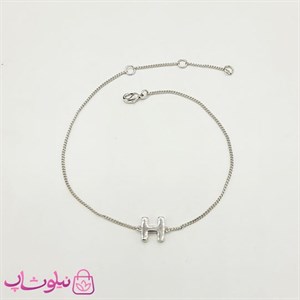 پابند دخترانه ظریف طرح هرمس نقره ای کد 100