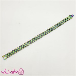 دستبند اسپرت طرح رولکس با رنگ هولوگرامی کد 4891