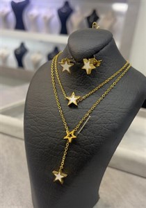 نیمست استیل دخترانه طرح ستاره