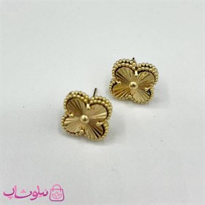 گوشواره دخترانه طرح ونکلیف آبکاری طلا کیفیت مستر کد 300