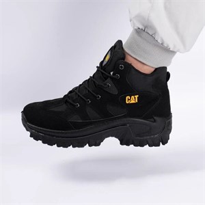 بوت و نیم بوت مردانه و زنانه ساق‌دار مدل caterpillar کاترپیلار رنگ مشکی کد 4832
