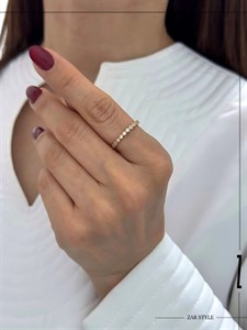 انگشتر زنانه تک لاین نگین