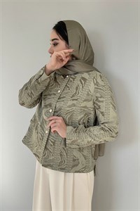 کت ژاکارد زنانه مدل کلاسیک یقه گرد