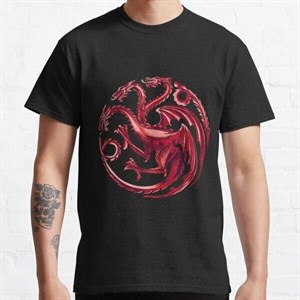تیشرت house of the dragon طرح da fire Classic T-Shirt کد 195358