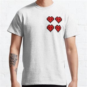 تیشرت Mincraft طرح hardcore hearts کد 10419
