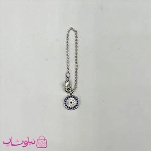 آویز ساعت زنانه ysx نگین‌دار نقره ای کد 1991