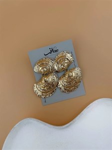 گوشواره صدف طلایی