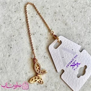 آویز ساعت زنانه ysx طرح پروانه نگین‌دار کد 1991