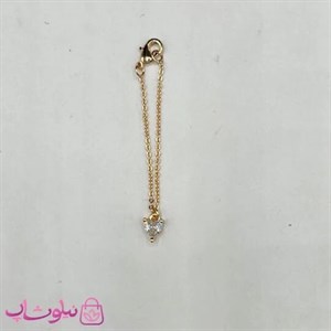 آویز ساعت زنانه ysx طرح تک نگین سفید کد 899