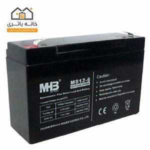 باتری خشک 6 ولت 10 آمپر ام اچ بی MHB