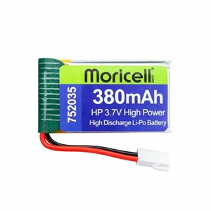 باتری لیتیوم پلیمر 3.7 ولت 380 میلی آمپر (752035) HP موریسل MORICELL