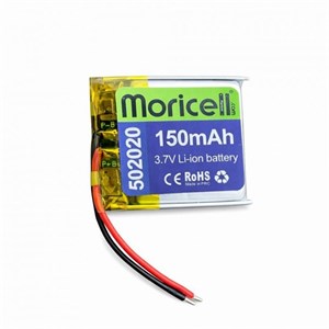 باتری لیتیوم پلیمر 3.7 ولت 150 میلی آمپر (502020)  موریسل MORICELL