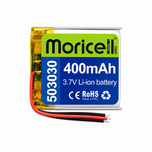 باتری لیتیوم پلیمر 3.7 ولت 400 میلی آمپر (503030)  موریسل MORICELL