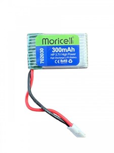 باتری لیتیوم پلیمر 3.7 ولت 300 میلی آمپر (502035)  موریسل MORICELL