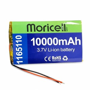 باتری لیتیوم پلیمر پاوربانک 3.7 ولت 10000 میلی آمپر(1165110) موریسل MORICELL