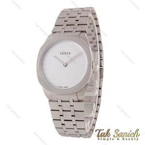 ساعت زنانه گوچی 25h استیل صفحه سفید Gucci-5742-L