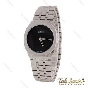ساعت گوچی 25H زنانه استیل صفحه مشکی Gucci-5736-L