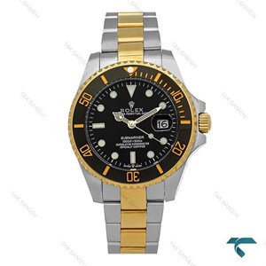 ساعت رولکس سابمارینر مردانه دورنگ طلایی مشکی Rolex-2533-G