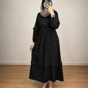 مانتو بلند زنانه نیلی جنس دلتا کراشمُفتی