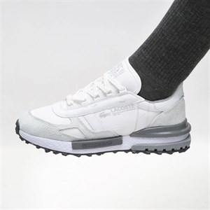 کفش و کتانی مردانه چرم طبیعی مدل لاگوست LACOSTE رنگ سفید کد 43331
