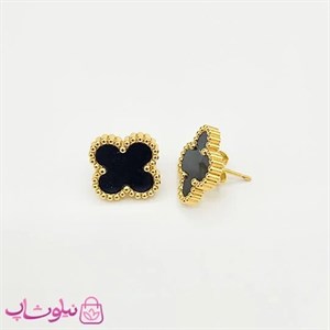 گوشواره میخی زنانه ونکلیف مشکی کد 89